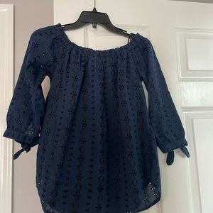 Westport navy blouse off the shoulder size XS